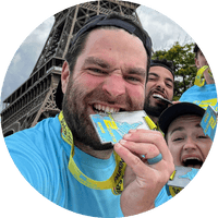 Photo of James Dunn at the Eiffel tower